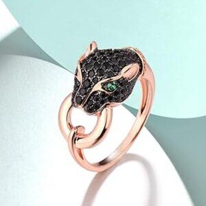 Neiman Marcus 14k Rose Gold Plated Leopard Ring